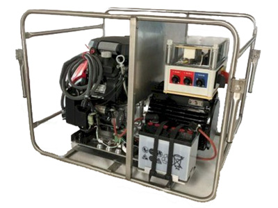 Stand-Elektrofoschereigerät mit Benzinmotor