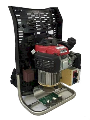 Rückentrag-Elektrofischereigerät mit Benzinmotor