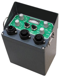 Front control-box for back-pack electrofisher