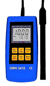 GMH Messgerät mit Sensor