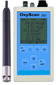 OxyScan 300 "Laboratory" with plastic oxygen sensor