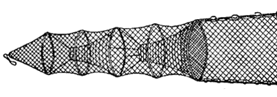 Fish trap with guide net